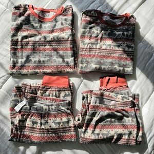 Children's Place 2 Sets Adult Christmas Pajamas XL